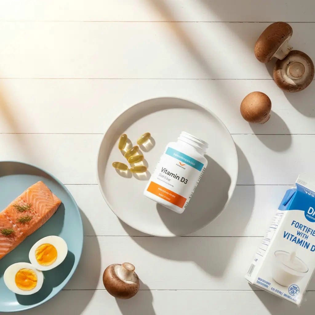 Vitamin D-rich foods and supplements for daily intake